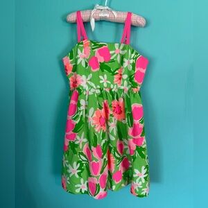 EUC Lilly Pulitzer Girls Little Lottie Everything Nice Sun Dress Size 7